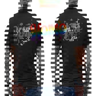 Homo Estas Spanish Mexican Gay Pride Ally Lgbtq Month Men's T-shirt Back Print | Mazezy