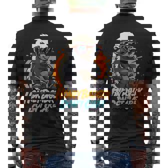Honey Badger Don’T Care Zero Care Honey Badger Style Men's T-shirt Back Print - Thegiftio UK