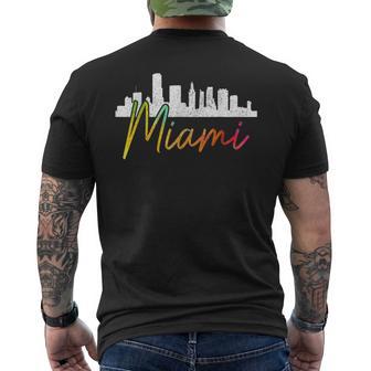 Horizon De Miami T-shirt imprimé au dos - Cadeauxyz