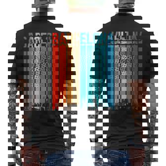 Horizonte Ciudad Barcelona Camiseta Hombre Estampado Espalda - Regaloses