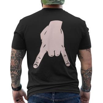 Horns Down Rivalry Men's T-shirt Back Print - Thegiftio UK
