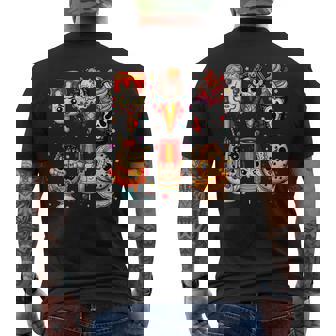 Horror Movie Summer Popsicle Halloween Ice Cream Summerween Men's T-shirt Back Print | Mazezy