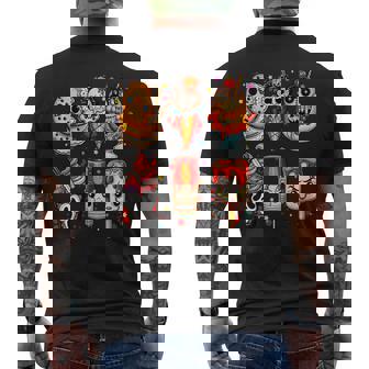 Horror Movies Summer Popsicle Halloween Ice Cream Summerween Men's T-shirt Back Print - Thegiftio UK