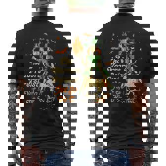 The Horrors Persist Halloween Yet So Do I Vintage Men's T-shirt Back Print - Monsterry