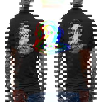 House Music Ghost Halloween Techno Rave Halloween Party Men's T-shirt Back Print | Seseable FR