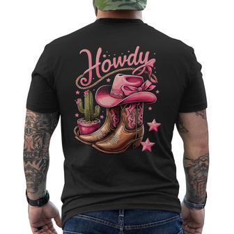Howdy Cowgirl Western Rodeo Men's T-shirt Back Print - Thegiftio UK