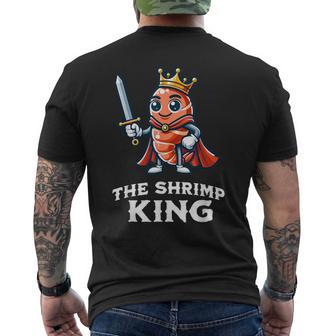 Thehrimp King Cibo Divertente Per Gli Amanti Dei Gamberetti T-shirt da uomo con stampa posteriore - Novitaregali