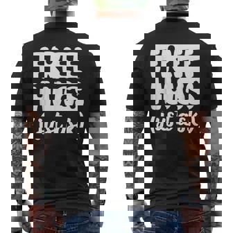 Hugs For Free Just Ask Unity Day Orange Men's T-shirt Back Print | Mazezy