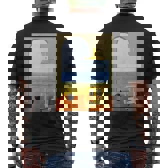 Human Condition Ii ルネ・マグリット作 シュルレアリスム メンズTシャツ バックプリント - Kawaiitshirt