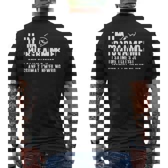 Humor Divertido Para Programadores Y Regalos De El Programadoriempre Tiene Razón Ingeniero Deoftware -Adultos Manga Larga - Novedad Negro Pequeño Camiseta Hombre Estampado Espalda - Regaloses