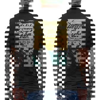 Huntington Beachurf City California アンティーク調サーフィン メンズTシャツ バックプリント - Kawaiitshirt