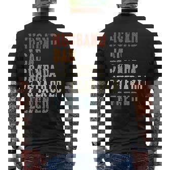 Husband Dad Grandpa 75 Year Old Legend 75Th Birthday Men's T-shirt Back Print - Thegiftio