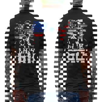 I'll Be Back Trump 2024 アメリカ大統領選挙トランプ メンズTシャツ バックプリント - Kawaiitshirt