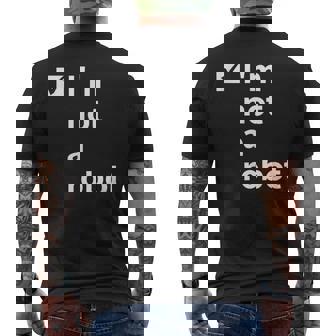 I'm Not A Robot Ai 人工知能ゲーマー メンズTシャツ バックプリント - Kawaiitshirt