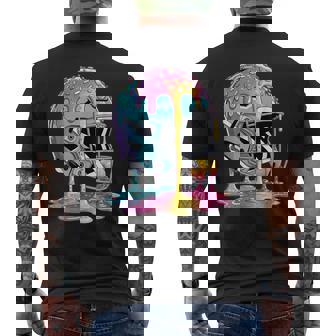 Ice Cream Drip Football Stuff Boys Qb Rb Lineman Wr Drippy Men's T-shirt Back Print - Thegiftio