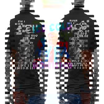 Ice Enjoy An Ice Cold Glass Of Deportation Men's T-shirt Back Print - Thegiftio