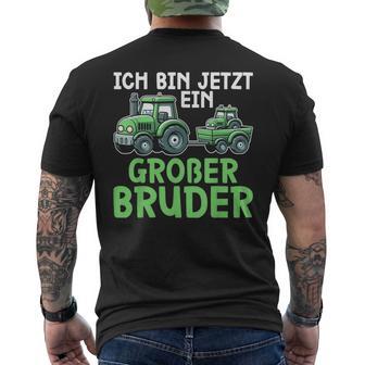 Ich Bin Jetzt Ein Großer Bruder Älteres Baby Geschwister T-Shirt mit Rückendruck - Geschenkecke