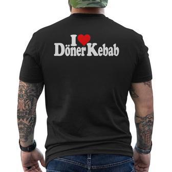 Ich Liebe Heart Döner Kebab T-Shirt mit Rückendruck - Geschenkecke