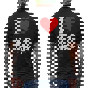 Ich Liebe Heart-H2o-Wasser T-Shirt mit Rückendruck - Geschenkecke