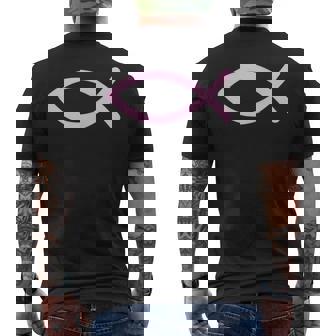 Ichty Fishymboltシャツ-クリスチャンtシャツ-イエス メンズTシャツ バックプリント - Kawaiitshirt
