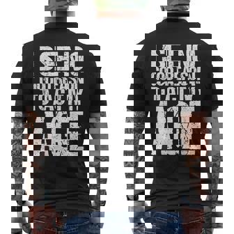 Iee No Good Reason To Act My Age メンズTシャツ バックプリント - Kawaiitshirt