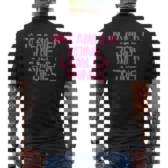 I'm Camilla Doing Camilla Things T-shirt da uomo con stampa posteriore - Novitaregali