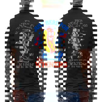 I'm Just Here For The Wieners 4Th Of July Hot-Dog Men's T-shirt Back Print | Mazezy