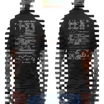 I'm Sexy And I Tow It Vintage American Flag Camping Men's T-shirt Back Print - Thegiftio