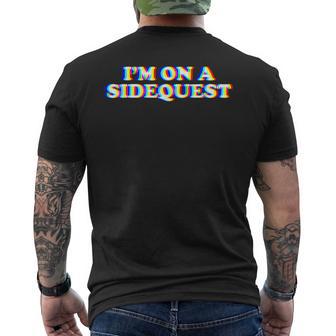 I'm On A Sidequest Edm Rave Festival Trippy Men's T-shirt Back Print - Thegiftio UK