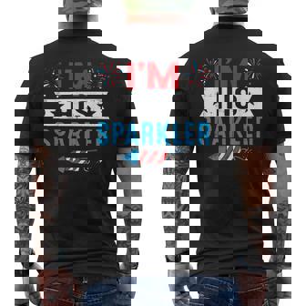 I'm His Sparkler His And Her 4Th Of July Matching Couples Men's T-shirt Back Print - Thegiftio UK