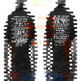If I'm Spoiled It's My Grandma's Fault Saw It Liked It Told Men's T-shirt Back Print - Monsterry