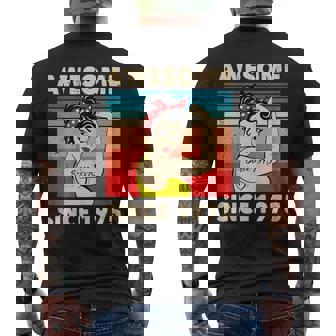 Impresionante Desde 1975 Decoración De Cumpleaños Número 48 Camiseta Hombre Estampado Espalda - Regaloses