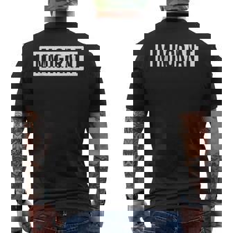 Inmigrante América Usa Pro Inmigración Patriótica Inmigrantes Camiseta Hombre Estampado Espalda - Regaloses