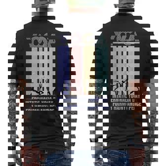 International Yoga Day For Harmony And Peace メンズTシャツ バックプリント - Kawaiitshirt