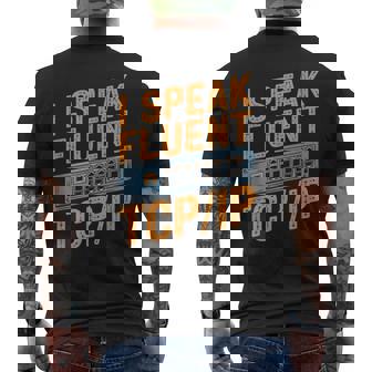 Ipeak Fluent TcpIp テクニカルサポートヘルプデスク メンズTシャツ バックプリント - Kawaiitshirt