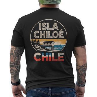 Isla Chiloé Chileista Panorámica Del Atardecer Camiseta Hombre Estampado Espalda - Regaloses
