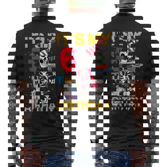 It's My 6Th Birthday Party ハロウィン スケルトン 誕生日 メンズTシャツ バックプリント - Kawaiitshirt