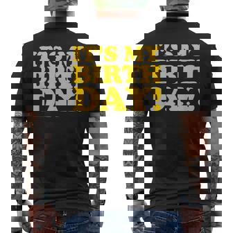 It's My Birthday メンズTシャツ バックプリント - Kawaiitshirt