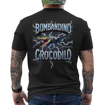 Italian Brainrot Bombardino Crocodilo Bombardiro Crocodilo Men's T-shirt Back Print - Thegiftio UK