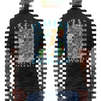 Italian Brainrot Bootleg Meme Retro Shark Tralalero Tralala Men's T-shirt Back Print - Monsterry