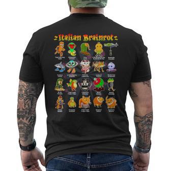 Italian Brainrot Italian Brainrot Meme Character Men's T-shirt Back Print - Thegiftio UK