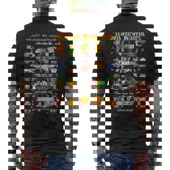 Italian Brainrot 面白いイタリアンブレインロットミームキャラクター メンズTシャツ バックプリント - Kawaiitshirt