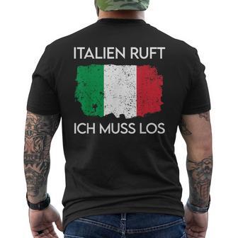 Italien Geschenk Flagge Italyintage Bella Italia Italiano T-Shirt mit Rückendruck - Geschenkecke