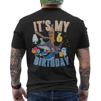 It's My 6Th Birthday Tung Tung Tung Sahur Tralalero Tralala Men's T-shirt Back Print - Thegiftio UK