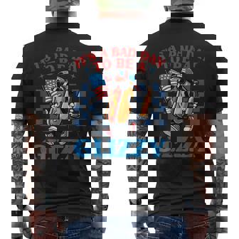 It's A Bad Day To Be A Glizzy 4Th Of July Hot Dog Men's T-shirt Back Print - Monsterry