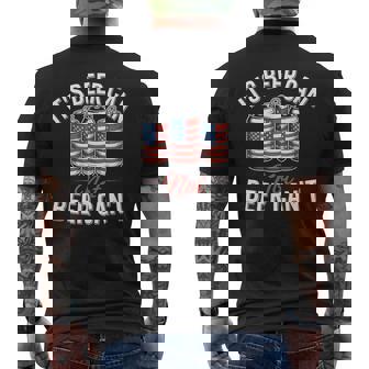 It's Beer Can Not Beer Can't Patriotic Usa Flag Motivational Men's T-shirt Back Print - Thegiftio UK