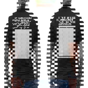 It's My Birthdayign My Bday Party Happy Family T-shirt da uomo con stampa posteriore - Novitaregali