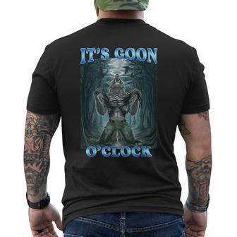It's Goon O'clock Meme Men's T-shirt Back Print - Thegiftio UK
