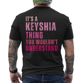 It's A Keyshia Thing You Wouldn't Understand Keyshia Vintage Men's T-shirt Back Print - Thegiftio UK