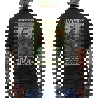 It's Not A Dad Bod It's A Father Figure Distressed Men's T-shirt Back Print - Thegiftio